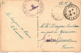 NÂ°2402 Z -cachet Hopital Militre De TrÃ¨ves -1921- - Military Postmarks From 1900 (out Of Wars Periods)