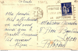 NÂ°2395 Z -oblitÃ©ration Machine Flier -Strasbourg -visitez La Foire Europ. Trasbourg En Septembre- - Maschinenstempel (Werbestempel)