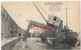 ZEEBRUGGE : LES RUINES DE ZEEBRUGGE - 1914-18 - MOLE GRUE DETRUITE ET DRAGEUR DE MINES - Zeebrugge