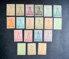 (T5) Angola - 1932 Ceres Complete Set - Af. 228 To 246 - MNH / MH (see Description) - Angola