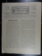 La Petite Gazette Du Brasseur N° 857 De 1935 Brasserie Belgique Bières Publicité Matériel Brassage Brouwerij - 1900 - 1949