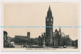 C005915 Rochdale Town Hall And Parish Church. Edwards And Bryning. RP - Welt