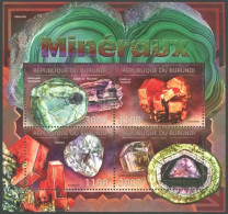 BURUNDI 2012 MINERALS SHEET OF 4** - Minerals