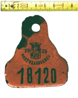 Lade K - PLAQUE DE VÉLO - FIETSPLAAT - OOST VLAANDEREN 1933 - Kennzeichen & Nummernschilder