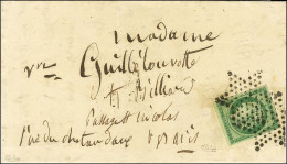 Etoile / N° 2 Vert Très Foncé Belles Marges Sur Lettre De Paris Pour Paris. Au Verso, Càd D'arrivée. 1853. - TB / SUP. - - 1849-1850 Cérès