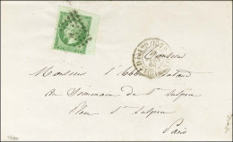 Losange H / N° 12 Coin De Feuille Càd DE DISTRIBUTION H Sur Imprimé Complet Daté De Paris Le 28 Juin 1860 Adressé Locale - 1853-1860 Napoleon III