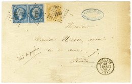 PC 1146 / N° 13 + 14 (2) Càd T 15 BUCLAIR (74) Sur Bande D'imprimé Pour Rouen. 1858. - SUP. - 1853-1860 Napoleon III