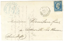 Etoile 33 / N° 14 Belles Marges Càd PARIS / GARE D'ORLEANS Sur Lettre Pour Rouen. 1864. - TB / SUP. - R. - 1853-1860 Napoleon III