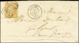 Taxe 30 DT / N° 21 Càd T 15 VELINES (23) Sur Lettre Avec Texte Adressée Localement. 1867. - SUP. - R. - 1862 Napoléon III