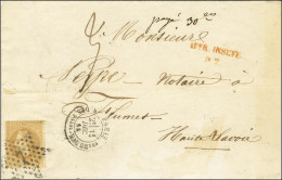 Etoile 7 / N° 28 Càd PARIS / R. DES Vlles HAUDRtes Sur Imprimé Complet Illustré Pour Flumet, Haute Savoie Insuffisamment - 1863-1870 Napoleon III With Laurels