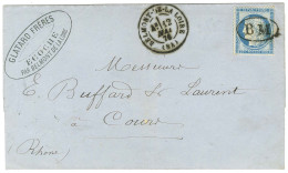 BM / N° 60 Càd T 17 BELMONT-DE-LA LOIRE (84) Sur Lettre Pour Cours. 1876. - SUP. - R. - 1871-1875 Ceres