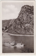 Der Loreleyfelsen Bei St. Goarshausen Am Rhein  (Deutschland) - 1954 - Dampfer / Salonboot Cecilie - Loreley