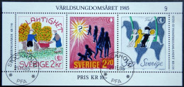 Sweden  1985    MiNr.1351-53 BLOCK 13     (O) ( Lot 2278 ) - Oblitérés