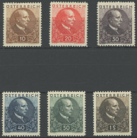 ÖSTERREICH 1918-1938 512-17 *, 1930, Lungenheilstätten, Falzreste, Prachtsatz - Altri & Non Classificati