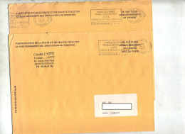 Lettre Affranchissement En Compte Flamme Bordeaux Contre Travail Clandestin - Mechanical Postmarks (Advertisement)