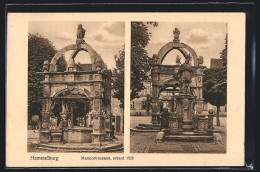 AK Hammelburg, Marmorbrunnen Mit Heiligenstatue  - Hammelburg