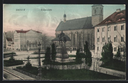 AK Erfurt, Kaiserplatz Mit Anlage Und Kirche  - Erfurt