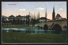 AK Hammelburg, Ortsansicht Mit Brücke  - Hammelburg