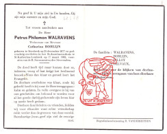 DP Petrus Walravens ° Itterbeek Dilbeek 1877 † Sint-Katherina-Lombeek Ternat 1968 X Catharina Borlijn // Billoy Delvaux - Devotion Images
