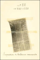 Série De 9 Pigeongrammes Sur Collodion. Impression De Bordeaux Manuscrite N° 22 (220 à 228). - TB. - Oorlog 1870