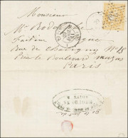 Lettre Non Affranchie Avec Texte Daté De Lille Le 16 Avril 1871, Adressée Sous Double Enveloppe à L'Agence Choudens ; Ce - War 1870