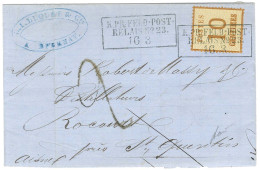 Cachet Encadré K: PR: FELD-POST / RELAIS N° 23 / 16 / 3 / Alsace N° 5 Sur Lettre Avec Texte Daté D'Epernay Pour Saint Qu - Covers & Documents