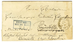 Cachet Encadré Bleu FELD-POST / RELAIS N° 95 / 15 / 1 / Sur Lettre Avec Texte Daté De Villiers Sur Marne Pour Saint Dizi - Lettres & Documents