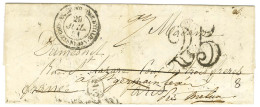 Càd CORPS EXPEDITIONNAIRE D'ITALIE / 2e DIVISION Taxe 25 DT Sur Lettre Avec Texte Daté De Rome Le 28 Juillet 1851 Pour S - Legerstempels (voor 1900)