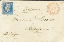 Losange Rouge BSE / N° 14 (leg Def) Càd Rouge BUREAU SPECIAL DE L'EMPEREUR 11 JUIN 59 Sur Lettre Pour Mostaganem. Superb - Legerstempels (voor 1900)