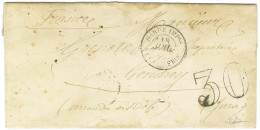 Càd GARDE IMPle / 1e CAVALERIE Taxe 30 DT Sur Lettre Avec Texte De Montechiaro Le 15 Juillet 1859 Pour Gendrey. - TB. -  - Army Postmarks (before 1900)