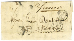 Càd ARMEE D'ITALIE / Bau N Taxe 30 DT Sur Lettre Rectifiée 6 2 Ports (8 Grammes) Avec Texte Daté Bagnola Le 20 Juin 1859 - Legerstempels (voor 1900)