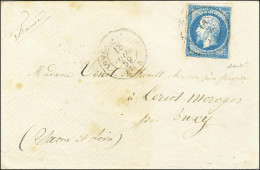 Càd ARMEE D'ITALIE / Bau S 18 JUIL. 59 / N° 14 (infime Def) Sur Lettre Pour Bucy. Exceptionnelle Frappe Du Càd Sur Le Ti - Army Postmarks (before 1900)