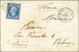 Losange ACRE / N° 14 Belles Marges Càd ARMEE D'ITALIE / CREMONE 4 DEC. 59 Sur Lettre Pour Valence. - TB / SUP. - RR. - Army Postmarks (before 1900)