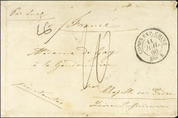 Càd CORPS EXP CHINE / Bau B 11 JUIL. 60 (localisé Du 11 Juin Au 25 Août 1860 à Tche-fou) Taxe 10 Sur Lettre 2 Ports (16  - Army Postmarks (before 1900)