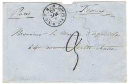 Càd CORPS EXP MEXIQUE / Bau E Taxe Tampon 3 Sur Lettre Pour Paris. 1865. - SUP. - Legerstempels (voor 1900)
