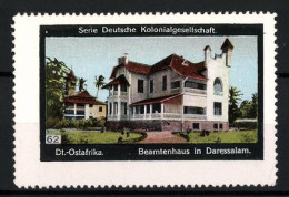 Reklamemarke Daressalam, Beamtenhaus, Serie: Deutsche Kolonialgesellschaft, Bild 62  - Erinnophilie