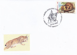 ANIMALS, CATS, WILD CATS, LYNX, SPECIAL COVER, 2005, ROMANIA - Félins