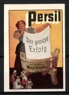 Reklamemarke Persil - Das Selbsttätige Waschmittel, Waschfrauen Am Grossen Waschfass  - Cinderellas