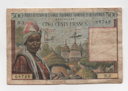 AFRIQUE EQUATORIALE FRANCAISE ET CAMEROUN : 500  + 50 FRANCS 1957 (ND) - Cameroun