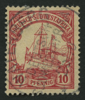 DSWA 13 O, WATERBERG Auf 10 Pf. Dkl`karminrot, Pracht - German South West Africa