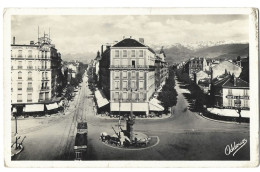 38 Grenoble - Place De La Gare - Les Avenues Et Les Alpes - Grenoble