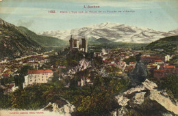 L'ARIEGE  FOIX Vue Sur La Ville Et La Vallée De L' Ariège Colorisée Labouche RV - Foix