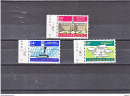 LUXEMBOURG 1992 ARCHITECTURE Yvert 1238-1240, Michel 1288-1290 Neuf** MNH Cote 3,60 Euros - Unused Stamps
