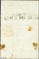 DEBOURSE / ARMEE DES COTES Sur Lettre Avec Texte Daté De Paris Le 2 Frimaire An 2 Adressée à L'armée Des Côtes De Cherbo - Legerstempels (voor 1900)