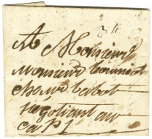 NIPPES (Jamet N° 2 à Sec) Sur Lettre Avec Texte Daté à L'Azille Quartier Du Nippes Le 5 Novembre 1781 Pour Le Cap. - TB. - Poste Maritime