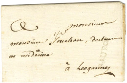P AU Pce (Port Au Prince Jamet N° 2) Sur Lettre Avec Texte Daté De Port Au Prince Le 20 Septembre 1764 Pour Leogane. - T - Maritime Post