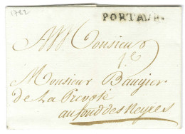 PORT AU P. (Jamet N° 7) Sur Lettre Avec Texte Daté De Port Au Prince Le 31 Octobre 1782 Pour Le Fond Des Nègres. - TB /  - Maritime Post