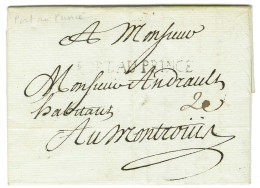 PORT AU PRINCE (Jamet N° 9) Sur Lettre Avec Texte Daté De Port Au Prince Le 26 Septembre 1783 Pour Montrouis. - TB. - Maritime Post