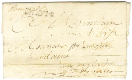 S. LOUIS (Jamet N° 1) Sur Lettre Avec Texte Daté De Saint Louis Le 1er Mars 1765 Pour Les Anglais. Au Recto, Mention Man - Poste Maritime