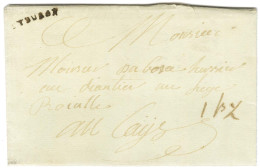 TYBURON (Jamet N° 2) Sur Lettre Avec Texte Daté De Tyburon Le 11 Août 1781 Pour Les Cayes. - TB / SUP. - R. - Poste Maritime